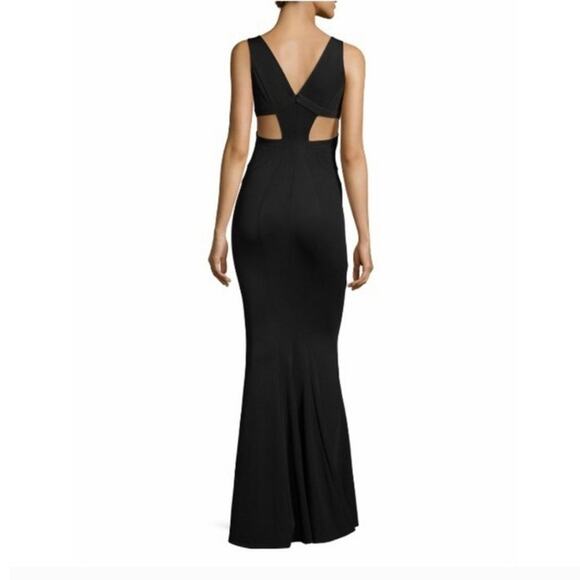 Zac Posen Black Jax Bandage Dress Size 0 Mermaid Formal Cut Out Special Occasion - Picture 3 of 16